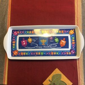Happy Chanukah Serving Platter